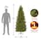 7 ft. Unlit Natural Fraser Fir Slim Artificial Christmas Tree